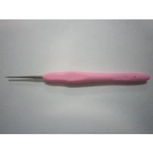 Крючок для вязания с резиновой ручкой металлический 0,5-1,0мм YL-580