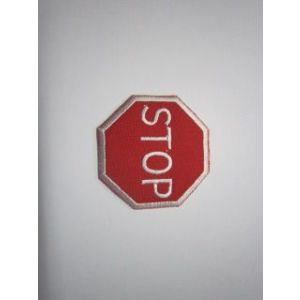 Аппликация термо «Знак-STOP» Арт.214АБ 4,8*4,8см
