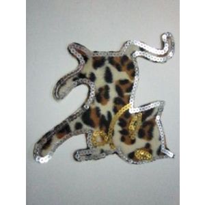 Аппликация термо «Котёнок» СРА 4677 с паетками