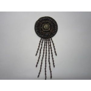 Аппликация-украшение термо с бусами СРА 2318