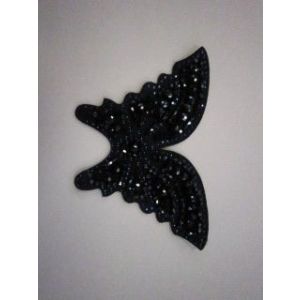 Украшение пришивное «Бабочка» СРА 6955 с бусами и стразами