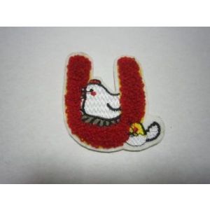 Аппликация махровая «Английский алфавит» Арт.1058