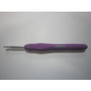 Крючок для вязания с резиновой ручкой алюминиевый 4,0мм YL-575