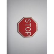 Аппликация термо «Знак-STOP» Арт.214АБ 4,8*4,8см