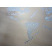 Саржа жаккардовая «Карта мира»