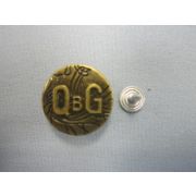 Кнопка-пуговица д.2,0см «QBG» н/к